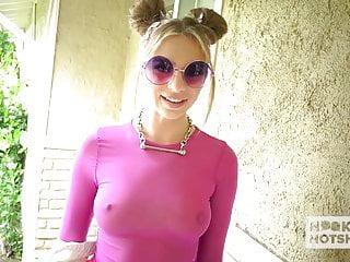 Süsse Blondine Tiffany watson wird in alle Löcher gefickt