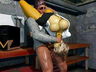 Beverly Hills und Kevin in diesem 3 D Porno