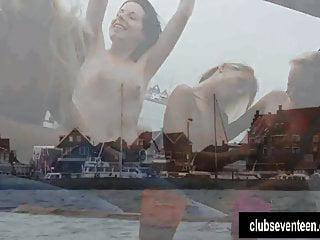 Lesben befingern sich auf einem Boot