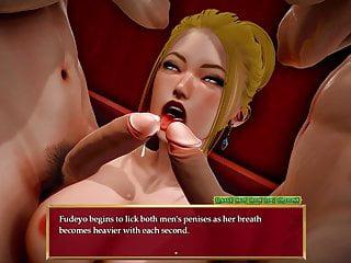 Verrückter Dreier mit einer Menge Schwänze