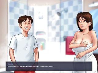 Summers erstes Mal unter der Dusche mit Stiefmutter