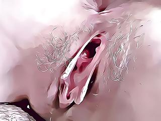 Anal und oral Sperma für Omas Gesicht